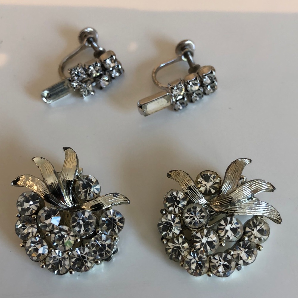 Vintage Rhinestone Earrings